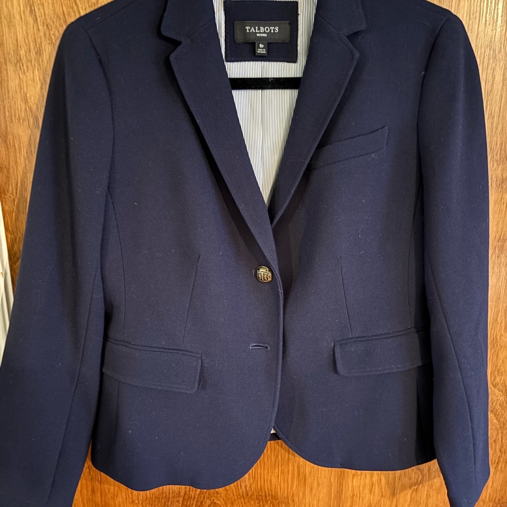 Talbots Classic Dark Blue Blazer